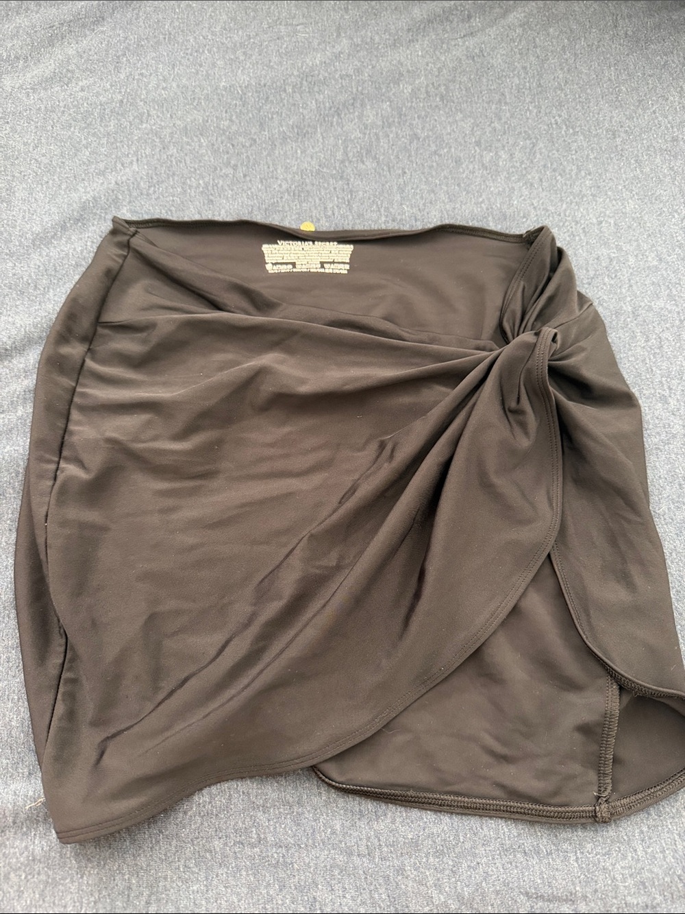 Victoria's Secret Black Twist-Front Swim Mini